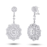 9.34ct 18k White Gold Diamond Earring